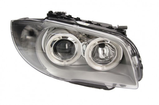 Far Dreapta (bi-xenon, D1S/H7, electric, cu motor, pentru invertorul de tip 5GL, culoare insertie: cromat, culoare semnalizator: transparent) potrivit BMW 1 (E87) 11.03-01.06