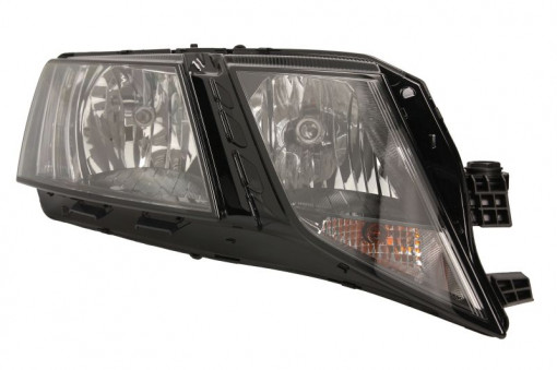 Far Dreapta (halogen, H7/H7, automat, cu motor, bec) potrivit SKODA OCTAVIA III