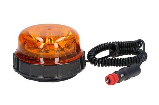 Girofar (portocaliu, 10/30V, LED, LED, 9W, fixare magnetica, numar programe: 3, cu cablu priza brichetei)