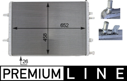 Intercooler potrivit AUDI A8 D4 4.0 04.12-01.18