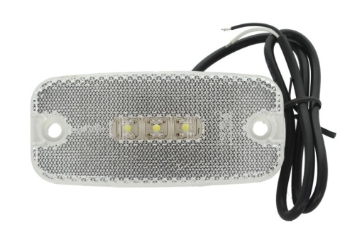 Lumina delimitare stanga/dreapta, alb, LED, inaltime 22mm; latime 111mm; adancime 51mm, surub, 12/24V
