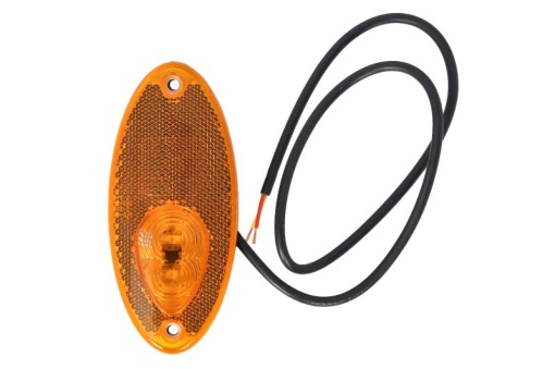 Lumina delimitare stanga/dreapta; galben; LED; inaltime 13; latime 102; adancime 45; surub/fixare orizontala; lungime cablu 500; 12V