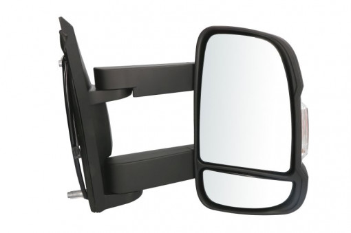 Oglinda laterala Dreapta electric, convexa, incalzita, crom, lung potrivit CITROEN JUMPER II; FIAT DUCATO; PEUGEOT BOXER