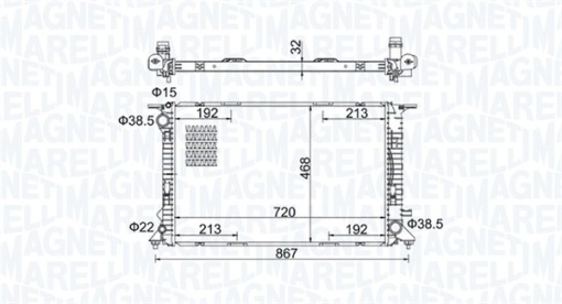 Radiator motor (Automat/Manual) potrivit AUDI A4 ALLROAD B8, A4 B8, A5, A6 ALLROAD C7, A6 C7, A7 2.7D-4.0