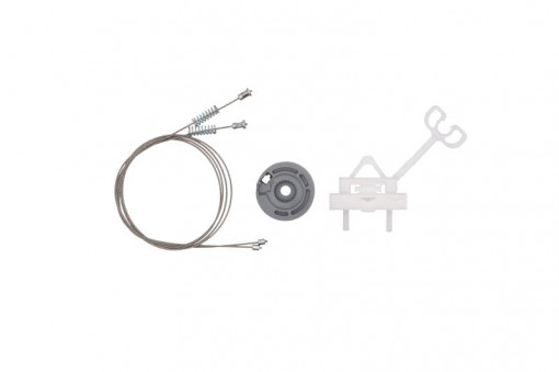 Set reparatie macara geam dreapta (set) potrivit CITROEN NEMO, NEMO/MINIVAN; FIAT FIORINO/MINIVAN, QUBO; PEUGEOT BIPPER, BIPPER TEPEE 11.07-