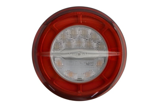 Stop spate stanga/dreapta (LED, 24V, cu intermitent, cu stop, lumina de parcare, fara proiector, conector: 2x SuperSeal 2PIN/AMP MCP 4PIN, cu un rezistor de sarcină indicator, fi140x45mm) potrivit SCHMITZ