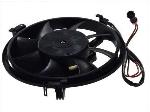 Ventilator radiator (cu carcasa) potrivit AUDI A4 B5, A4 B6, A6 C4, A6 C5; VW PASSAT B5, PASSAT B5.5 1.6-2.8 11.94-05.05