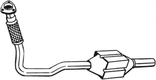 Catalizator potrivit OPEL ASTRA G, ASTRA G/KOMBI, ZAFIRA A 2.0D/2.2D 02.98-10.05