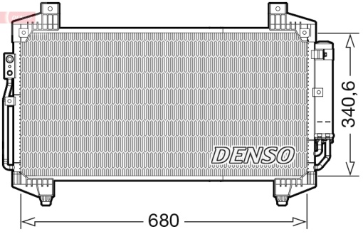 Condensator climatizare (cu uscator) potrivit MITSUBISHI ECLIPSE CROSS 1.5/2.2D 10.17-