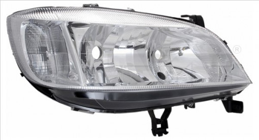 Far stanga (H7/HB3, electric, fundal cromat) OPEL ZAFIRA A