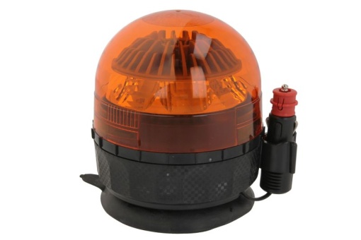 Girofar (portocaliu, 10/30V, LED, 9W, fixare magnetica, nr. programe: 1, bliț dublu; cu cablu priza bricheta)
