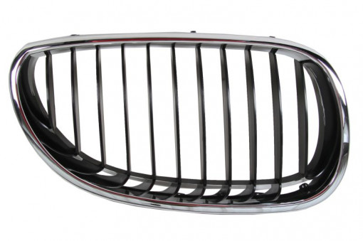 Grila fata Dreapta (crom/negru) potrivit BMW 5 (E60), 5 (E61) 2.0-5.0 12.01-12.10