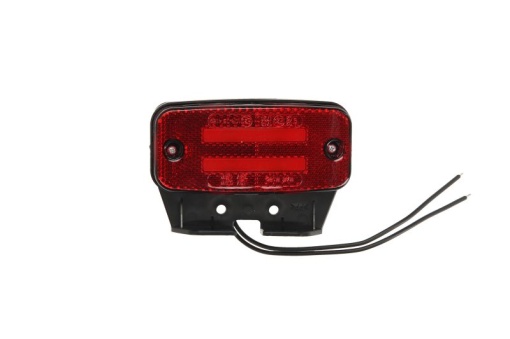 Lumina clarificare lumini, rosu, LED, inaltime 54,2mm; latime 114,4mm; adancime 22,3mm cu suport, 12/24V
