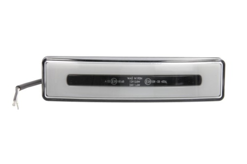 Lumina clarificare lumini stanga/dreapta, alb, LED, inaltime 55mm; latime 180mm; adancime 40mm, in relief, lungime cablu 220mm, 24V potrivit SCANIA 4, G I, IRIZAR PB, K, P I, R I, T 05.95-