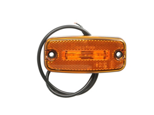Lumina delimitare stanga/dreapta, galben, LED, inaltime 21mm; latime 111mm; adancime 51mm, surub/fixare orizontala, lungime cablu 500mm, 24V (IP5K9K)