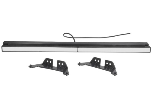 Lumini clarificare stanga/dreapta, forma: dreptunghiular, alb, LED, inaltime 28mm; latime 535mm; adancime 33,5mm, în relief, lungime cablu 500mm, cu cuier, 12/24V (IP6K9K)