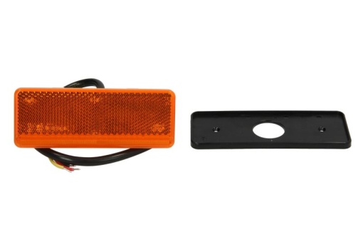 Lumini clarificare stanga/dreapta, portocaliu, LED, inaltime 44mm; latime 113mm; adancime 13mm, suprafata, lungime cablu 500mm, fara relief, 12/24V (cu functie de semnalizator lateral; cu reflector)
