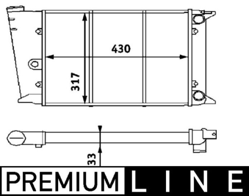 Radiator motor (Automat/Manual) potrivit VW GOLF I, JETTA I, SCIROCCO 1.5