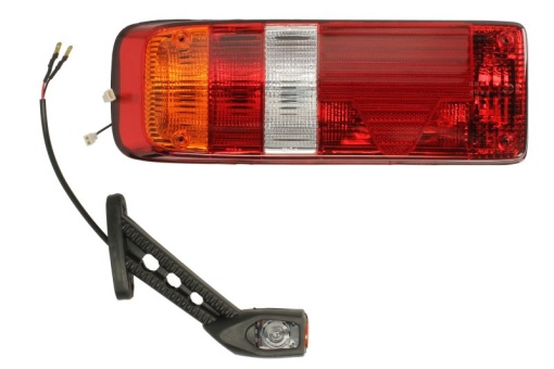 Stop spate dreapta (cu intermitent, cu lumina de ceata, lumina de marșarier, cu lumina stop, lumini parcare, reflector triunghiular, cu lampă cu braț prelungit) potrivit KOGEL; SCHMITZ