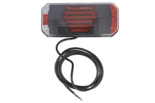 Stop spate dreapta (LED, 12/24V, cu intermitent, cu lumina de ceata, lumina de marșarier, cu lumina stop, lumini parcare, cu lumina placuta inmatriculare, reflector, indicator dinamic, lungimea cablu : 2m)