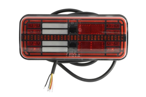 Stop spate stanga/dreapta (LED, 12/24V, cu intermitent, cu lumini ceata, lumina de marșarier, cu stop, lumina de parcare, reflector, indicator dinamic, lungime cablu: 0,2m)