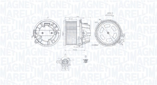 Ventilator habitaclu potrivit CITROEN C2, C2 ENTERPRISE, C3 I, C3 PLURIEL, XSARA PICASSO; PEUGEOT 1007, 206 1.1-2.0D 12.99-