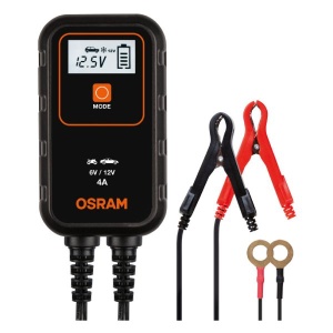 Aparat incarcat baterii auto, voltaj incarcare: 6/12 V OSRAM, curent incarcare: 4A, alimentare: 230V, tip baterie: AGM/Li-Ion/VRLA - Img 1