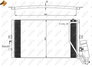 Condensator climatizare Saab 9-5 (YS3E) 2.0 T - Img 3