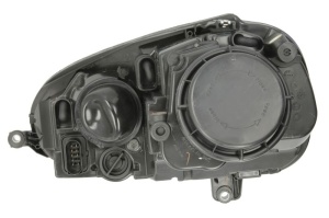 Far fata Dreapta (H7/H7, electric, cu motor, bec, culoare insert: cromat) potrivit VW GOLF V, JETTA III - Img 2
