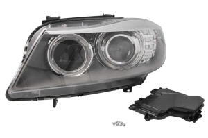 Far fata Stanga (bi-xenon, D1S/H8/LED, electric, cu motor, culoare insert: negru) potrivit BMW 3 (E90), 3 (E91) -06.12 - Img 1