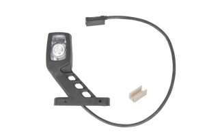 Lumina clarificare stanga, portocaliu/rosu/alb, LED, suprafata, lungime cablu 500mm, pe brațul mediu-lung, 12/24V (cu clemă pentru fir plat, conector: CLICK-IN/JAEGER, IP66) - Img 1