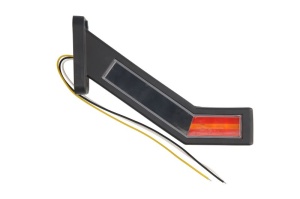 Lumina clarificare stanga, rosu/alb, LED, suprafata, lungime cablu 400mm, cu brat lung, 12/24V (cu functie de semnalizator lateral) - Img 2