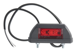 Lumina delimitare stanga/dreapta, forma: dreptunghiular, rosu, LED, inaltime 47mm; latime 93mm; adancime 30mm 12/24V - Img 1