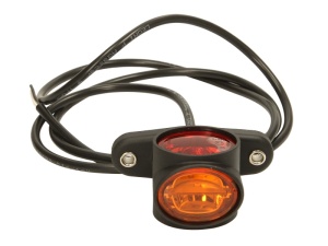 Lumina delimitare stanga/dreapta, forma: oval, portocaliu/rosu/alb, LED lungime cablu 1700mm, 24V - Img 1