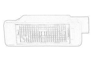 Lumina numar inmatriculare potrivit DACIA LOGAN II, SANDERO II; RENAULT CAPTUR II, KOLEOS II, MEGANE IV, SCENIC IV, TWINGO III; SMART FORFOUR, FORTWO 10.12- - Img 1