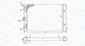 Radiator motor (Automat/Manual) potrivit VW DERBY, GOLF I, GOLF II, JETTA I, JETTA II, PASSAT B2, POLO, POLO CLASSIC, POLO II, SANTANA, SCIROCCO 1.0-1.8 - Img 1