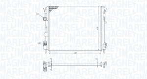 Radiator motor (Manual) potrivit DACIA LOGAN, LOGAN EXPRESS, LOGAN MCV; NISSAN KUBISTAR; RENAULT CLIO II, CLIO II/HATCHBACK, KANGOO, KANGOO EXPRESS, LOGAN I, THALIA I, THALIA II 1.2-2.0 - Img 2