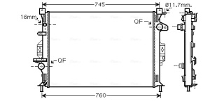 Radiator racire motor potrivit VOLVO S60 II, S80 II, V40, V60 I, V70 III, V70 III/KOMBI, XC60 I, XC70 II; FORD C-MAX II, FOCUS III, FOCUS III/HATCHBACK, GALAXY II, GALAXY MK II, GRAND C-MAX 1.5-4.4 03.06- - Img 3