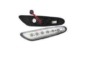 Semnalizator set stanga/dreapta transparent, LED potrivit BMW 1 E82, 1 E87, 1 E88, 3 E90, 3 E91, 3 E92, 3 E93, 5 E60, 5 E61, X1 E84, X3 E83 1.6-5.0 12.01-06.15 - Img 2