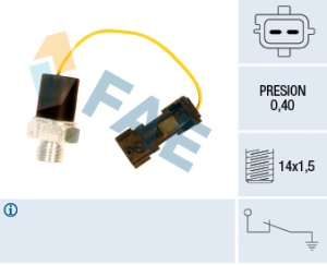 Senzor presiune ulei (0,4bar; 2 pin; negru) potrivit SAAB 9-3, 9-5 2.0/2.3/2.3ALK 09.97-12.09 - Img 3