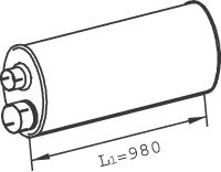 Toba esapament Spate EURO 2/EURO 3 potrivit MAN HOCL, L2000, M 2000 L, M 2000 M D0826LF10-D0836LOH55 08.93- - Img 2