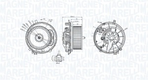 Ventilator habitaclu potrivit AUDI A3, Q2, Q3; SEAT ATECA, LEON, LEON SC, LEON ST, LEON ST/KOMBI, LEON/HATCHBACK, TARRACO; SKODA KAROQ, KODIAQ I, OCTAVIA III, SUPERB III 1.0-Electric 04.12- - Img 2