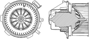Ventilator habitaclu potrivit MERCEDES SPRINTER 3,5-T (B906), SPRINTER 3-T (B906), SPRINTER 4,6-T (B906), SPRINTER 5-T (B906) 1.8-3.5 06.06-12.18 - Img 4