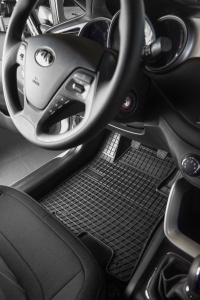 Covoras podea cauciuc FROGUM Rubber, 4 buc BASIC, fata/spate, set, culoare negru, potrivit SUBARU IMPREZA, LEVORG, XV 01.10-, Station wagon / SUV - Img 2