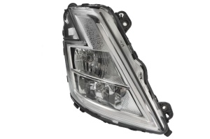 Far dreapta (H1/H7/LED, electric, cu motor, cu lumina de zi, culoare insert: crom platinat, culoare indicator: alb) potrivit VOLVO FH III, FM III 02.20- - Img 1