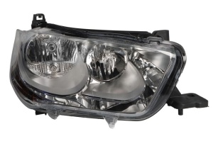 Far fata Dreapta (halogen, H1/H7/W5W, mecanic, cu motor, culoare semnalizator: transparent) potrivit CITROEN C-ELYSEE - Img 1