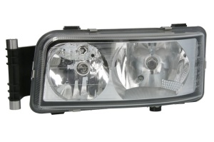 Fat stanga (2*H7/H21W/W5W, manual, cu lumina de zi, culoare insert: crom platinat) potrivit MAN LION´S CITY, TGS I 01.02- - Img 1