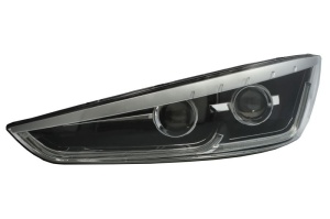 Fat stanga (LED, culoare insert: negru/crom platinat) potrivit IRIZAR I6, I8 09.13- - Img 1