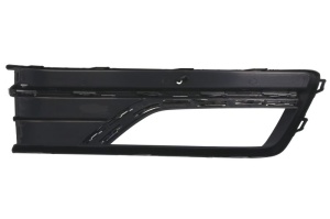 Grila ventilatie bara fata stanga (cu dungă acoperită cu crom, cu orificii lampa ceata, plastic, negru/crom) potrivit VW PASSAT B7 FL USA 01.16-12.19 - Img 2