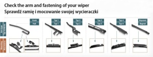 Lama stergatoare Jointless Fata cu spoiler (2buc) A100S Aerotwin 700/650mm potrivit MERCEDES VIANO (W639), VITO / MIXTO (W639), VITO (W639); PEUGEOT 307, 307/KOMBI, EXPERT 08.00- - Img 3